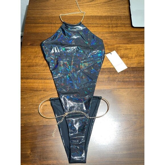 lovewave The Moxie One Piece in Black Sparkle XSmall New Womens Swimsuit - Picture 4 of 9
